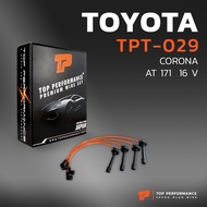 สายหัวเทียน TOYOTA CORONA AT171 16 VALVE เครื่อง 4AF - TOP PERFORMANCE MADE IN JAPAN - TPT-029 - สาย
