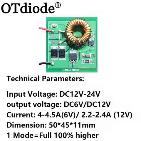 XHP70 XHP70.2 Led Driver One Mode Output DC 6V/12V Input DC12-24V 4.5-4.8A Lighting Transformers can