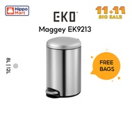 EKO Pedal Dustbin | Maggey | EK9213 | Trash Bin | Waste Bin | Stainless Steel | Multiple Size