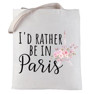 LEVLO Funny Eiffel Tower Cosmetic Make Up Bag France Paris Travelers Gifts i'd Rather Be In Paris Ma