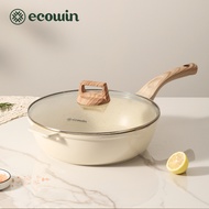 Ecowin Cloud Series Cookware Nonstick Wok Pan Kuali Deep Fry Pan Pfoa-Free Periuk Tidak Melekat