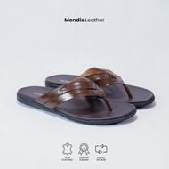 Mondis Agusto Men's Casual Flip Flops Made of Premium Cowhide
