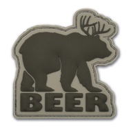 Bear/Deer "Beer" PVC Morale Patch - Funny Morale, Tactical, Military Patch - Patches, Military Patch