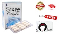 Snow Caps L-Glutathione 500mg Capsules 30's with FREE Snow soap 135g