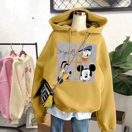 Unisex hoodie with unique Be young cartoon print, Thick pe felt pullover hoodie with comfortable for