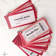 Love Coupon Book - Free Box! - Love Coupon Valentine's Gift, Girlfriend Gift, Coupon Shippingbebas