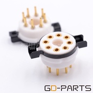 EIZZ Teflon Large 8-Pin Tube Holder EL34 KT88 Large Eight-Pin Tube Socket Bile Holder Beryllium Copp