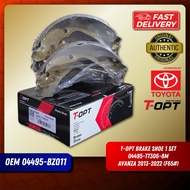 T-OPT Brake Shoe Toyota Avanza 2013-2022 04495-TT306-8M OEM 04495-BZ011 F65