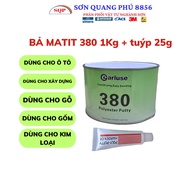 matit Bả trét đắp TONIKO bột bả 380 lon 1kg bột bả nền bả kim loại trét oto xe máy ( Sơn oto xe máy