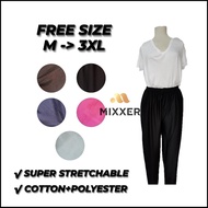 SELUAR LEGGING WANITA, SELUAR TIGHT, SELUAR PANJANG, PLAIN LEGGING PEREMPUAN, WARNA PLAIN