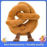 【NEW】Cute Plush Alkaline Water Knot Bread Toy Stuffed Food Bread Soft Doll Birthday Cute Plush Inter