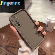 Jingsanc เคสสีทึบปลอกซิลิโคนสำหรับ Realme 6 Pro เคสนิ่มใส่โทรศัพท์เต็มรูปแบบ TPU ปกป้องกล้องกันกระแทกเรียบง่ายฝาหลัง A52-1