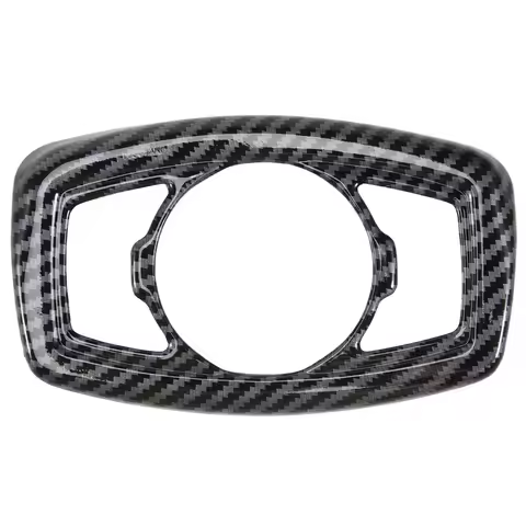 Carbon Fiber Headlight Lamp Switch Cover Trim Control Button Frame for Ford Ranger / Everest 2015-20