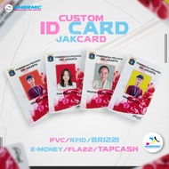 DISKON Cetak Custom Print UV Desain ID CARD JakCard PNS I Jakarta e Tag READY STOCK