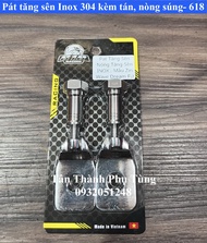 Pát tăng sên inox 304 kèm tán nòng súng cho xe Wave Dream Future - 618