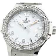 宇舶錶 361.SE.2010.RW Big Bang 鑽石錶圈腕錶，不鏽鋼/橡膠石英機芯，白色錶盤/白色橡膠錶帶，男款 [二手]