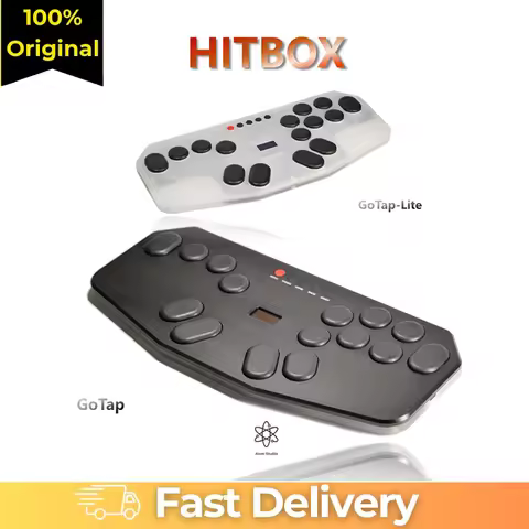 Hitbox-GoTap Portable Fighting Joystick Falcon Low-Power Street Fighter 6 for PS4/PS3, Switch2, Stea