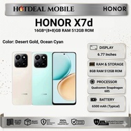 HONOR X7d 4G [16*(8+8)GB RAM 512GB ROM]