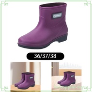 [LacooppiafeMY] Mid Calf Rain Boots for Women Ankle Rainboot Garden Boots Working Boots for