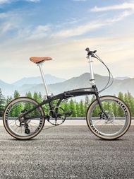 Kosda Commuter Folding Bicycle Retro Unisex 22 Inch Ultra Lightweight Portable Single Speed Road Bik