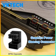 [Vktech] ATX 8Pin 6Pin Female to 8Pin 6Pin Male 180 Degree Adapter for Desktops GPU