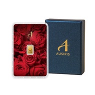 Boxset ทองคำแท่งพร้อมกล่อง 1 g Love กุหลาบสีแดง - Ausiris, Home &amp; Garden