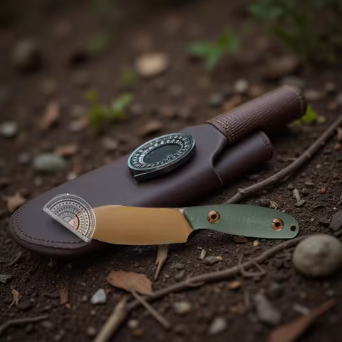 TRIVISA Straight Knife Aubergine Sandvik 14C28N Steel Blade Micarta Handle Camping Hunting Cutting m