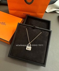 🎀 Hermes 康康包玫瑰金滿鉆項鏈鎖骨鏈18k全新氣質優雅高貴鏈墜頸飾情人節禮物