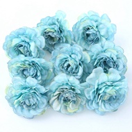 10pcs New Artificial Flowers 5Cm Silk Rose Head Artificial Plants for Home Room Wedding Diy Garden D