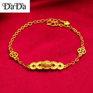 emas bangkok original cop 916 gold bracelet lady's lucky Pixiu coin wedding jewelry girlfriend gift