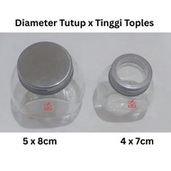 Toples mini Kaca/Tempat bumbu/Toples serbaguna/Wadah bumbu/Tempat garam - Kecil
