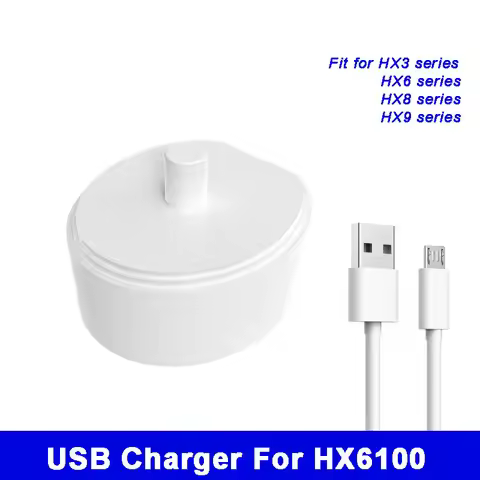HX6100 5V USB Dock Charger For Philips Sonicare Toothbrush HX6235 HX6240 HX6250 HX6263 HX6275 HX6620