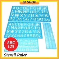 English Alphabet Stencil Ruler  ABC Ruler (STENCIL ALPHABET) / Pembaris Abc | 模板尺