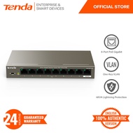 Tenda TEG1109P 8-Port PoE Unmanaged Gigabit Ethernet Switch | 102W | 6KV Lighting Protection