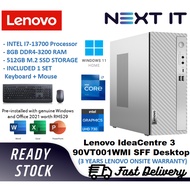 Lenovo IdeaCentre 3 07IRB8 90VT001WMI i7-13700 8GB 512GB W11 HNS Desktop Cloud Grey