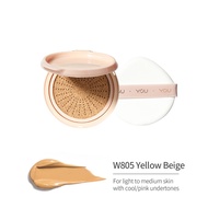 YOU NoutriWear+Flawless Cushion Foundation SPF 40 PA+++ คุชชั่นผสมกันแดด เนื้อบางเบา ปกปิดขั้นสุด คุ