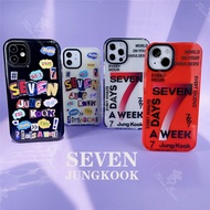 Hot-selling JUNGKOOK Phone Case Bts JK iPhone14 Protective Case seven Solo Same Soft Case