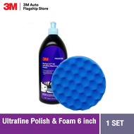3M™ Perfect-It™ EX Ultrafine Machine Polish 06068 1qt น้ำยาขัดเงาสีฟ้า 946 มล. + 3M™ Perfect-It™ Ult