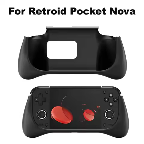 Retroid Pocket Nova Grip Ergonomic Anti Slip Hand Grip Retroid Pocket Nova Game Console Storage Bag 