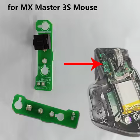 1Pcs Left Key Mouse Button Board for MX Master 3S Gaming Mouse Replacement For MX MASTER3S Repair Ac