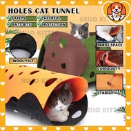 HK Pet Cat Dog Tunnel Mat Collapsible DIY Pet Crinkly Sounds Agility Train Tunnels Toy Tubes Mainan 