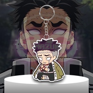 GANTUNGAN Kimetsu no Yaiba Anime Keychain - Gyomei Himejima - Acrylic Keychain - AcrylicKeychain