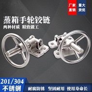 Steamer rotary handle, stainless steel round oven valve, metal steamer press handle, oven handle