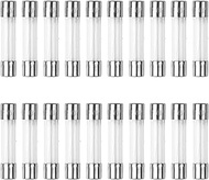 20Pcs 0.5A 6x30mm Fast Blow Glass Fuse 500mA 250V 0.24x1.18 Inch Fast Acting F0.5AL250V