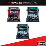 Bburago 1:43 F1 Formula Pit Pass -  Red Bull Racing RB20 / F1 W15 Team 44 / F1 W15 Team 63