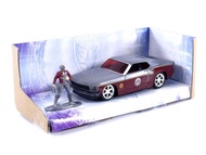 Marvel Guardians of The Galaxy 1:32 1969 Ford Mustang Die-Cast Car & 1.65" Starlord Figure, Toys for
