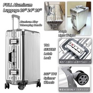 New 100% Full Aluminum Magnesium Suitcase Luggage Aluminum Frame Luggage TSA Password suitcase