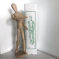 Art Flexible Wooden Male Manikin Mannequin Model - 16 inches (40.64cm)