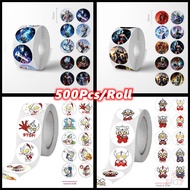 500Pcs/Roll ❤ Q Ultraman Series 02 Kids Rewards Stickers ❤ DIY Scrapbooks Album Decor Sealing Label 