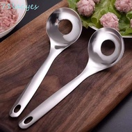 LACYES Meatball Maker Spoon, Stainless Steel with Round Hole Croquettes Meatball Spoon Mold, Kitchen